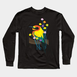 Colorful Bird Long Sleeve T-Shirt